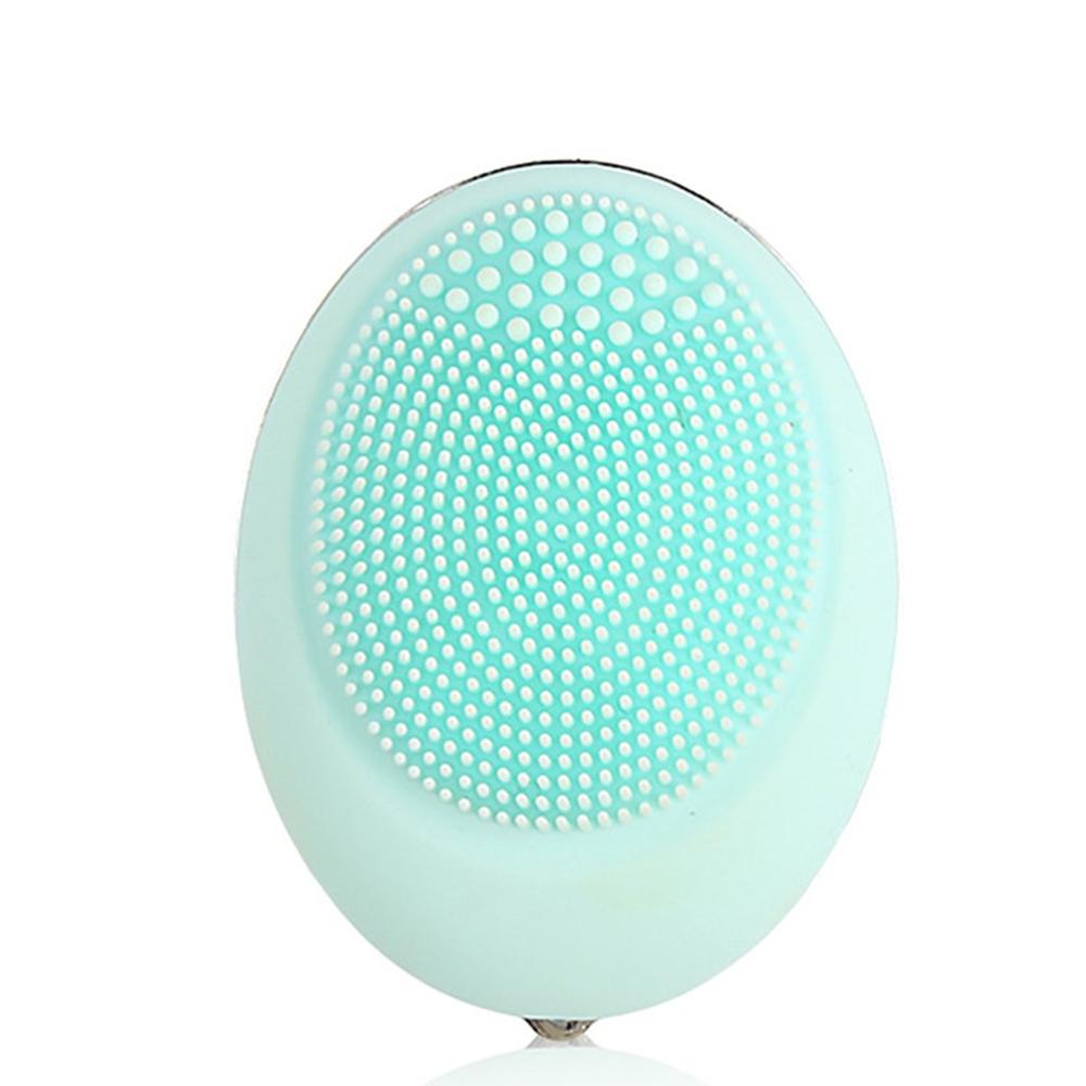 Mini Instrument de nettoyage en Silicone électrique petit oeuf magique forme Massage Vibration brosse de nettoyage du visage