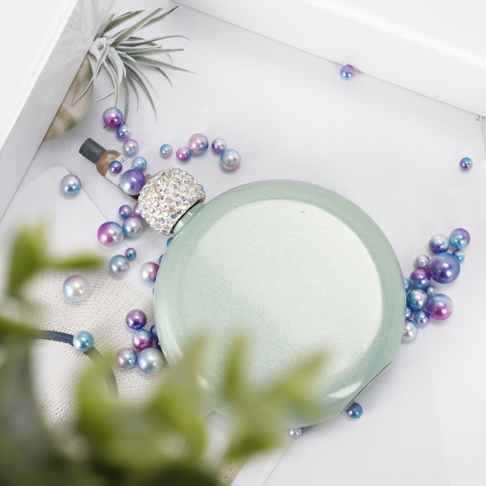 Groen Blauw Vrouwen Heupfles Lekvrij Drinken Kolf Rvs Dames Mini Whiskyfles Glitter Wijn Fles Voor Vrouwen