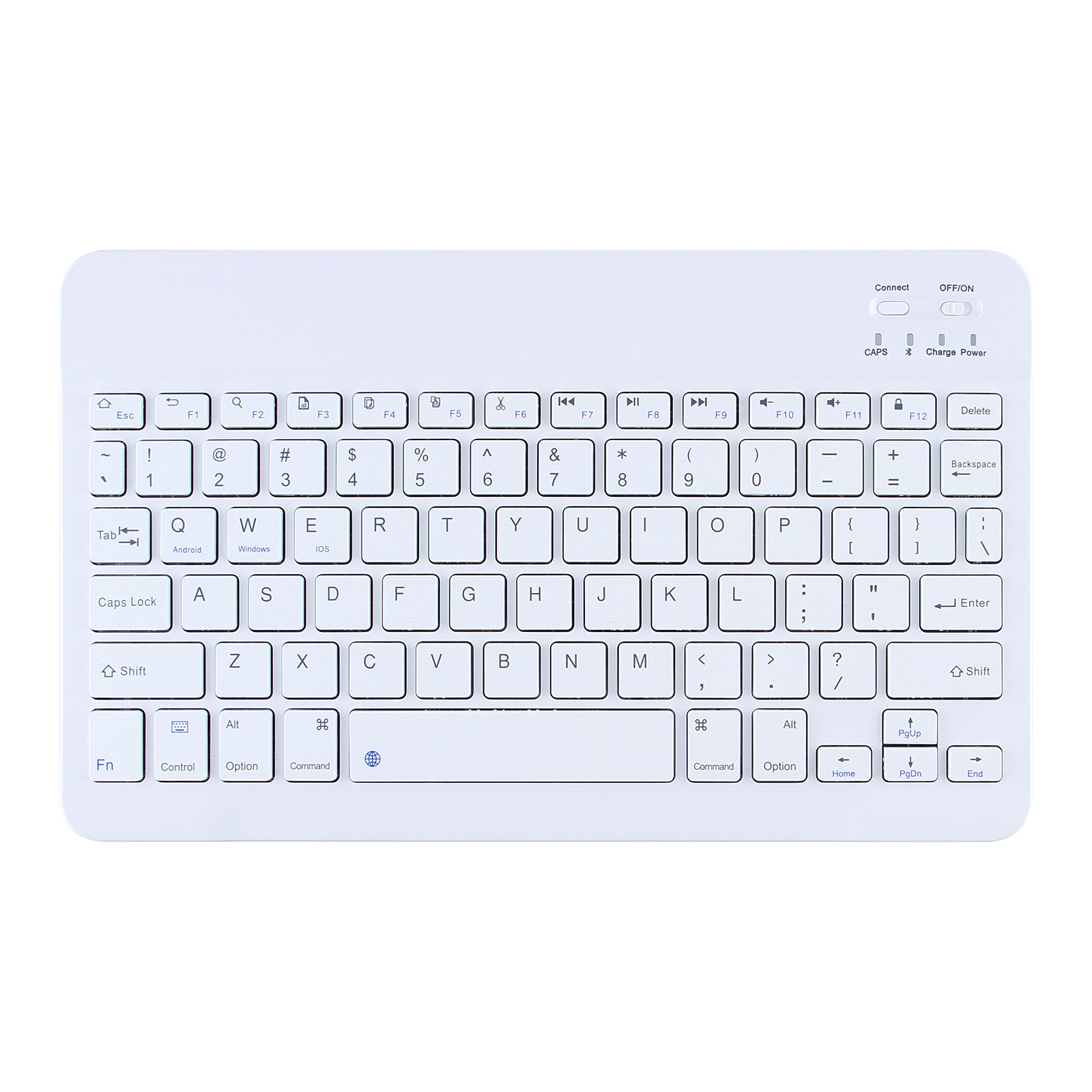 Wireless Keyboard for iPad Air 4 5 M3 Pro 11 13 10.9 9.7 10.2 10.5 inch Keyboard for Mipad 6 Matepad air Android Tablet Keyboard: WHITE