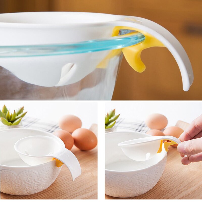 Diy æggeblomme hvid separator ægdeler køkken madlavning æg værktøjer filter æg separator køkken gadgets madlavning gadgets