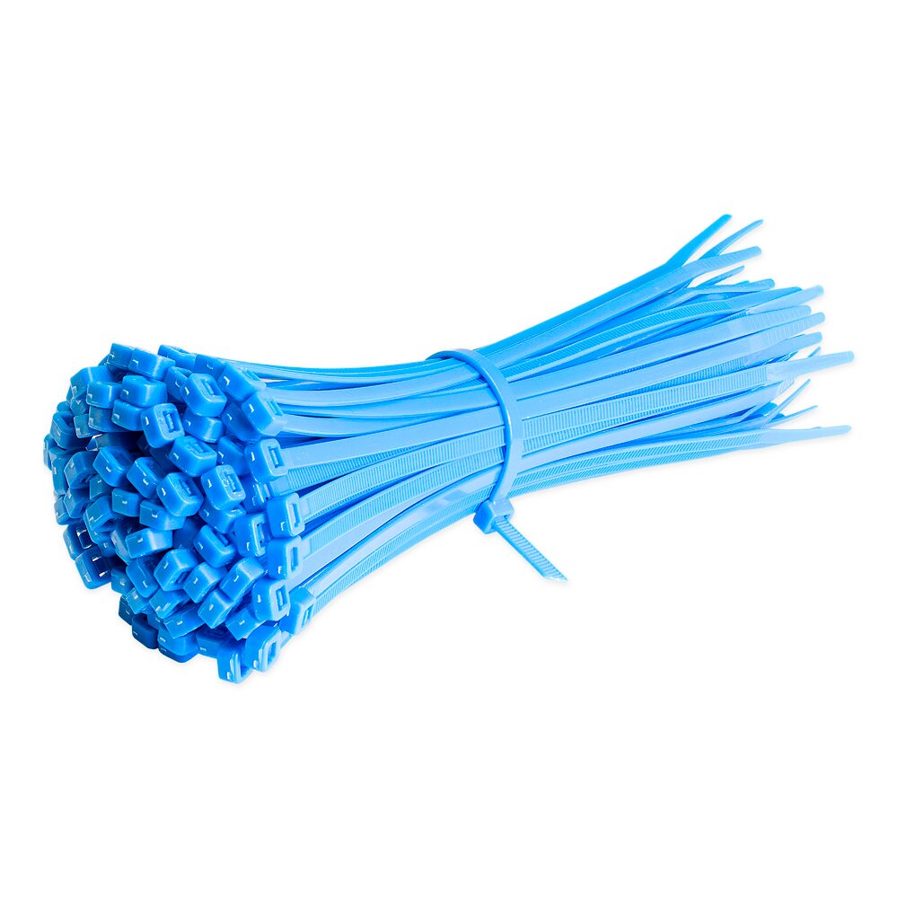 100 Stuks Kabelbinders 6 Kleuren 3Mm X 100Mm Zelfborgende Nylon Draad Kabel Zip Ties Black blauw Geel Organiser Groen Fasten Kabel: Blue