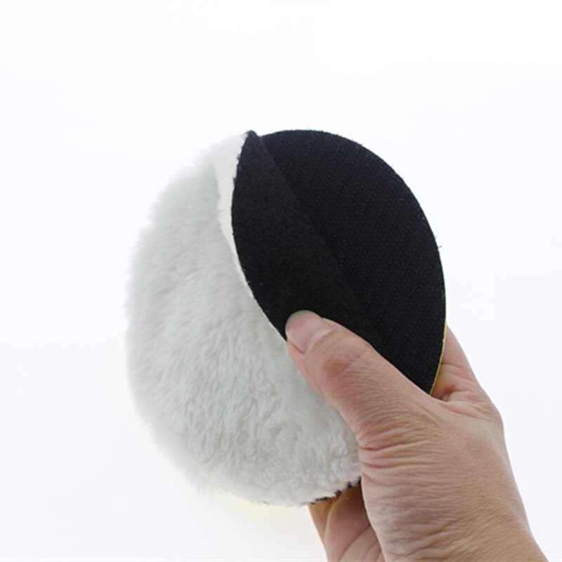 4pcs Polishing Grinder Pads 5\'\' 125mm Car Buffing Waxing Artificial Polisher Bonnet Rotary Angle Kit