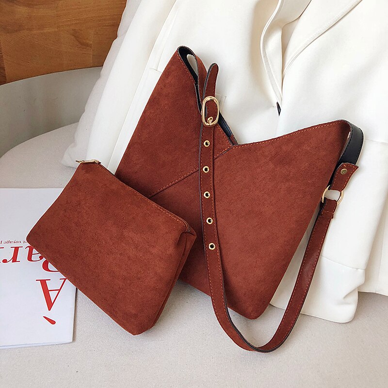 ladies stitching contrast color PU leather bucket bag summer messenger bag ladies shoulder bag female travel handbag