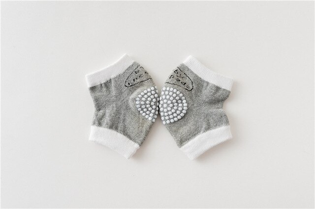 0-3Years Oude Kinderen Zomer Antislip Baby Knieschijf All-katoen Ademend Mesh Baby Skid-Proof Sport Baby 'S kruipen Kneepad: grey