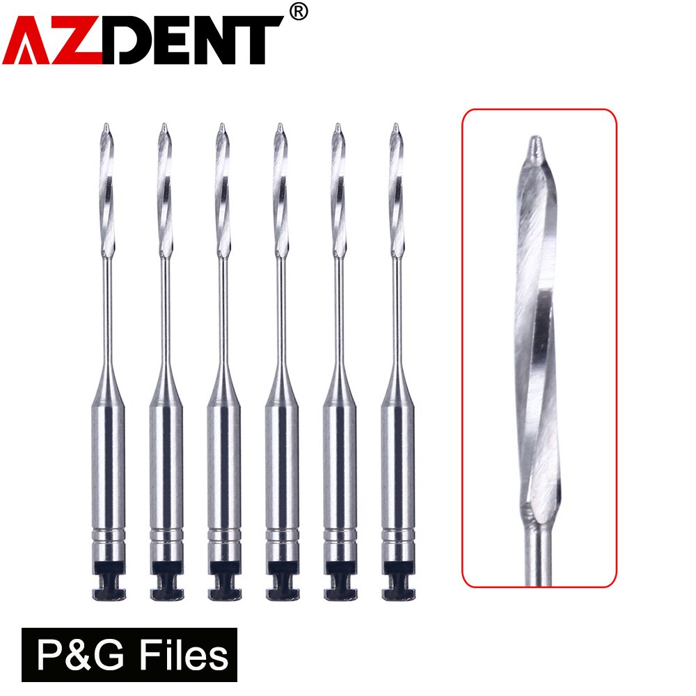 6Pcs/Box Dental Endodontic Endo Files Reamers Drill Burs Peeso Reamers