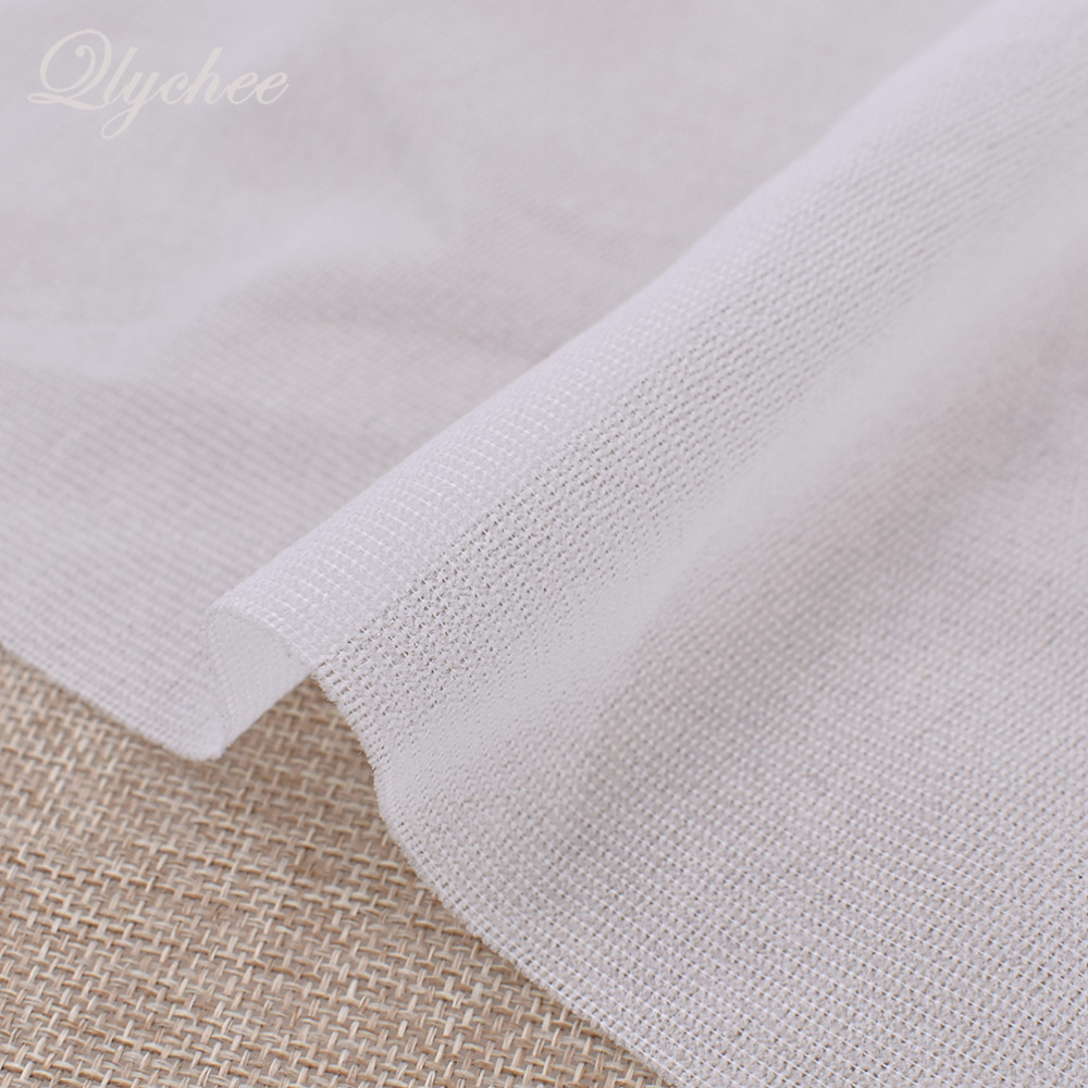 100*112cm Polyester Stretch Knitted Iron On Interfacing Sticking Lining Black White DIY Craft Quilting Patchwork