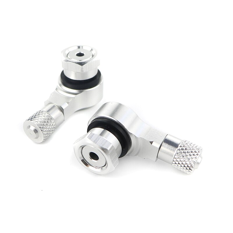 Pour Yamaha Tmax 500 Tmax 530 traceur 900 MT07 MT-07 FJR 1300 v-max moto pneu Valve tiges Tubeless vannes 11.3mm 2 pièces: silver