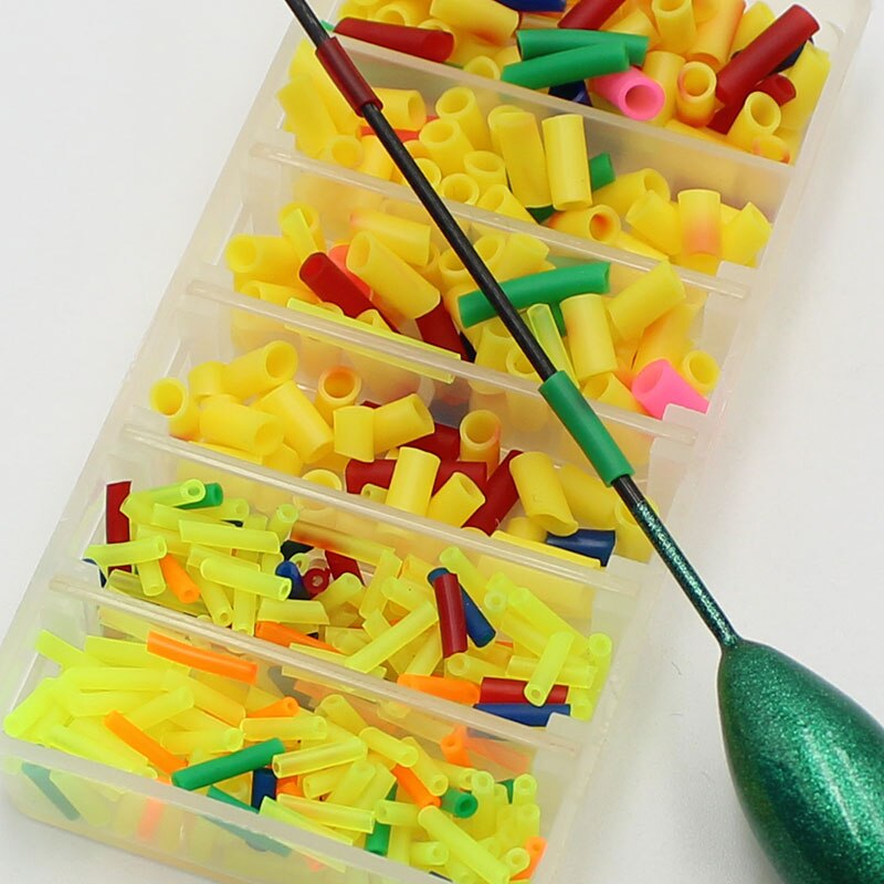 1 Box Multi Sizes Pole Float Rubbers Fit Over Carp Fishing Stick Floats / Pole Floats Accessories For Carp Match Fishing Tackle