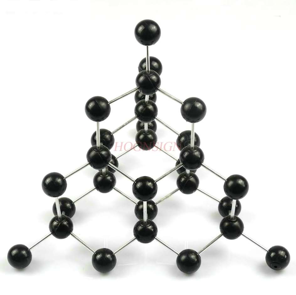 Vitenskap liten produksjon materialer diamant struktur modell krystall diamant tetraeder ungdomsskole kjemisk eksperiment