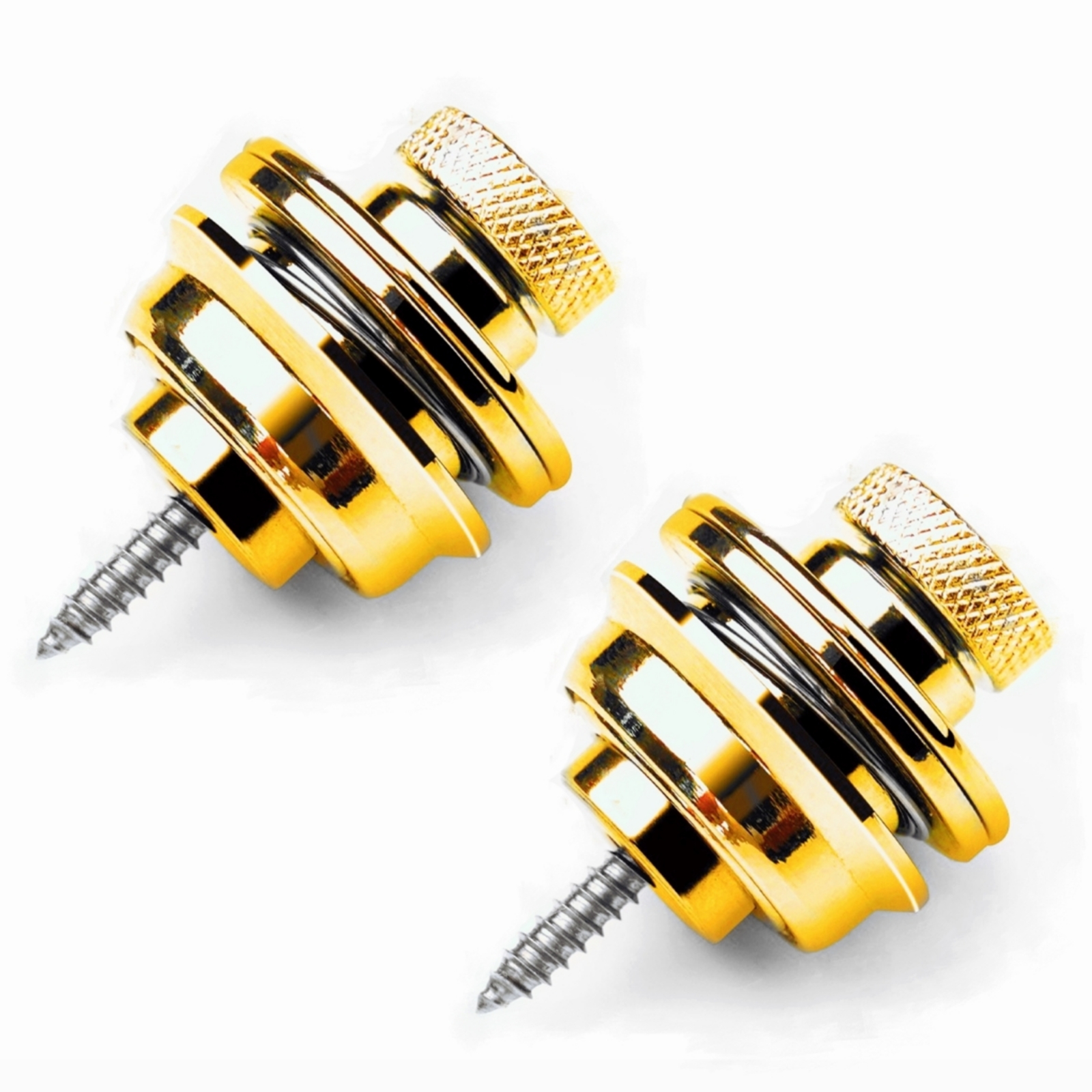 Blocco tracolla per chitarra 1 pezzo Straplock di sicurezza con pulsante in metallo resistente per chitarra acustica elettrica basso ukulele: Rosso