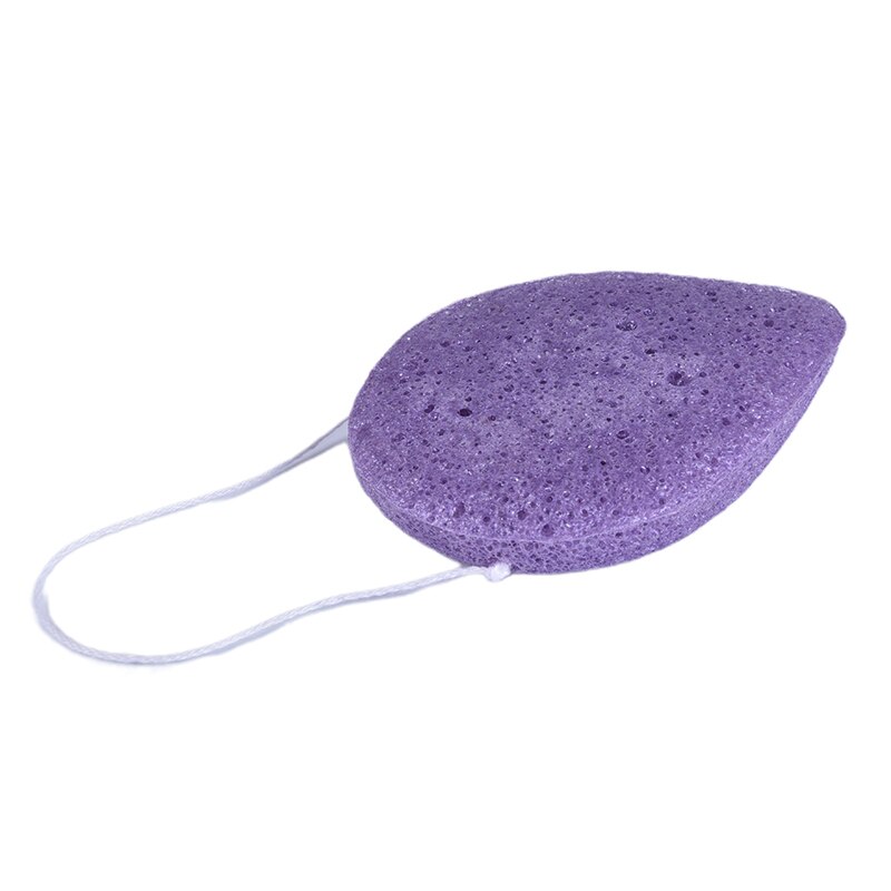 Natural Konjac Facial Puff Face Cleanse Washing Sponge Exfoliator Cleansing Sponge Puff Facial Cleanser Tool 4 Colors: Purple 