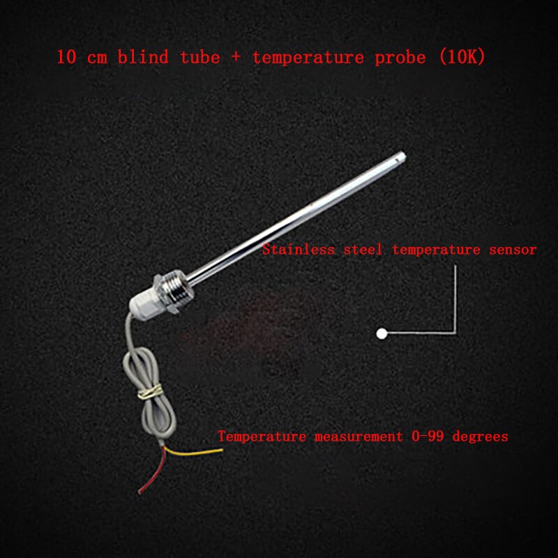 Convenience temperature blind tube for temperature measurement temperature sensors stainless steel: 10cm