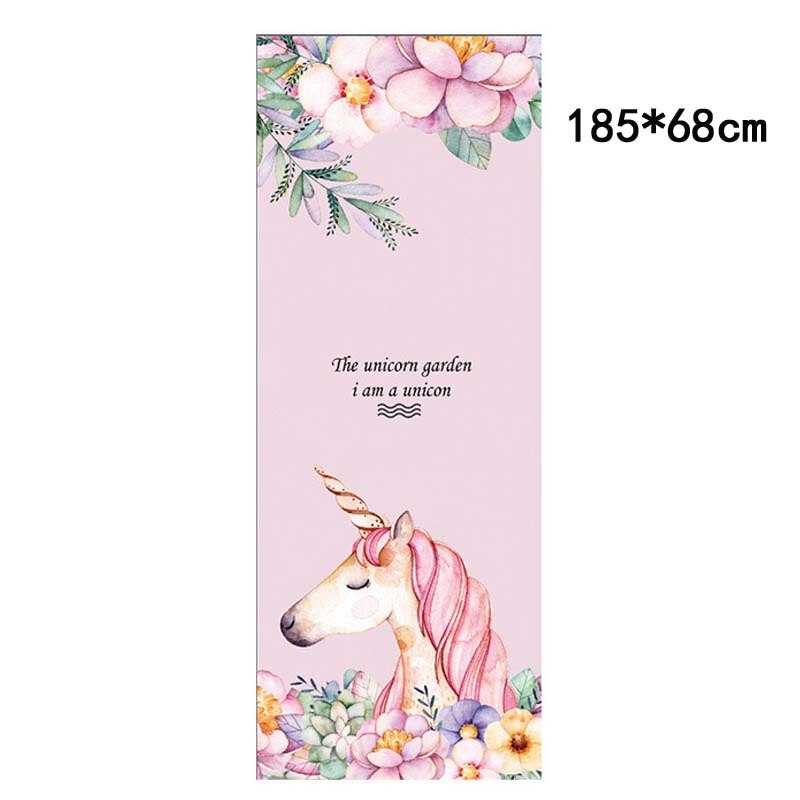 Toalla de Yoga antideslizante para viajes, manta plegable para ejercicio físico, Pilates, esterilla de Yoga impresa de secado rápido, cubierta de 185x68cm: 10