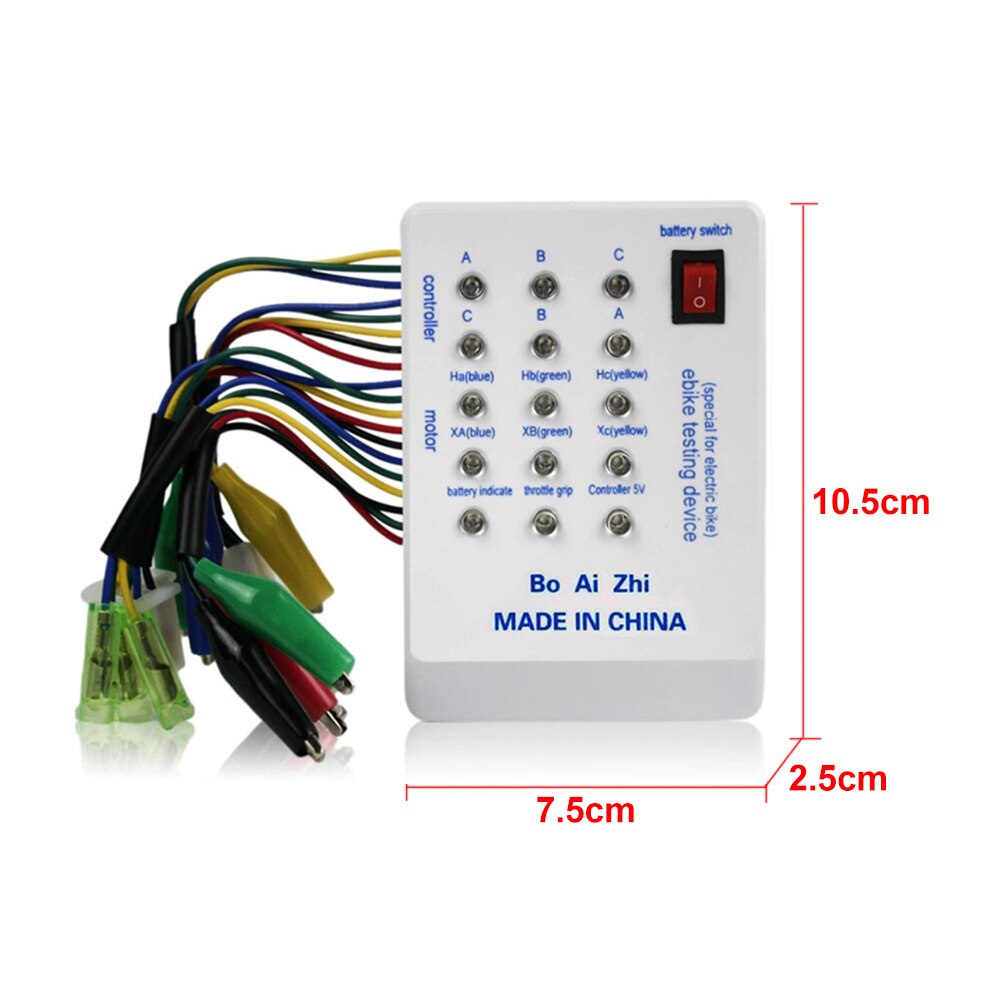 24 36 48 60 72V Riding E-bike Tester Electric Car Scooter Brushless Motor Device Quick Controller Spared Battery Powered Durable