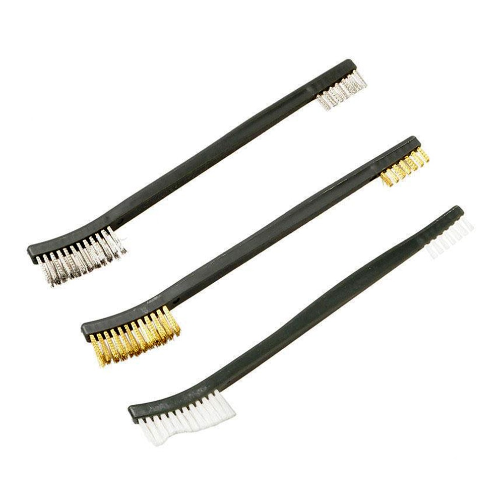 3PCS/Set Stainless Steel Brush Small Wire Brushes For Metal Rust Cleaning Tool Remove Rust Brushes Mini Brass Cleaning Polishing