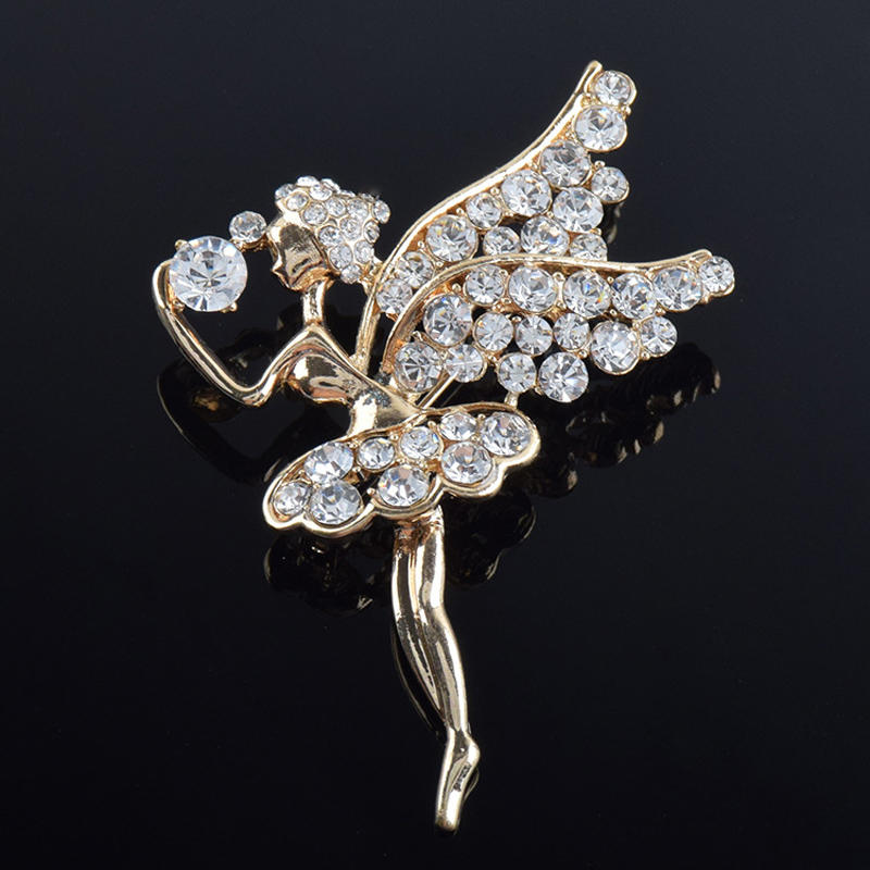 Lnrrabc Mode Vrouwen Zilverachtige Kleur Bloem Vormen Kristallen Imitatie Parel Broche Pin Sieraden Pins Broches De Strass Luxo: 13