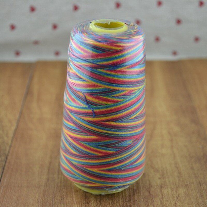Prajna Rolle Regenbogen Nähen Themen Textil Garn Gewebt Stickerei Linie Nähen Zubehör Nähen Maschine Farbige Gewinde