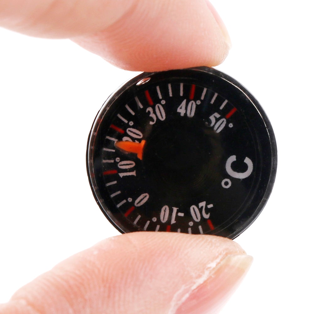 1 st diameter 20mm plast rund mini termometer mini spirit cirkulär hygrometer termometer temperatur luftfuktighet