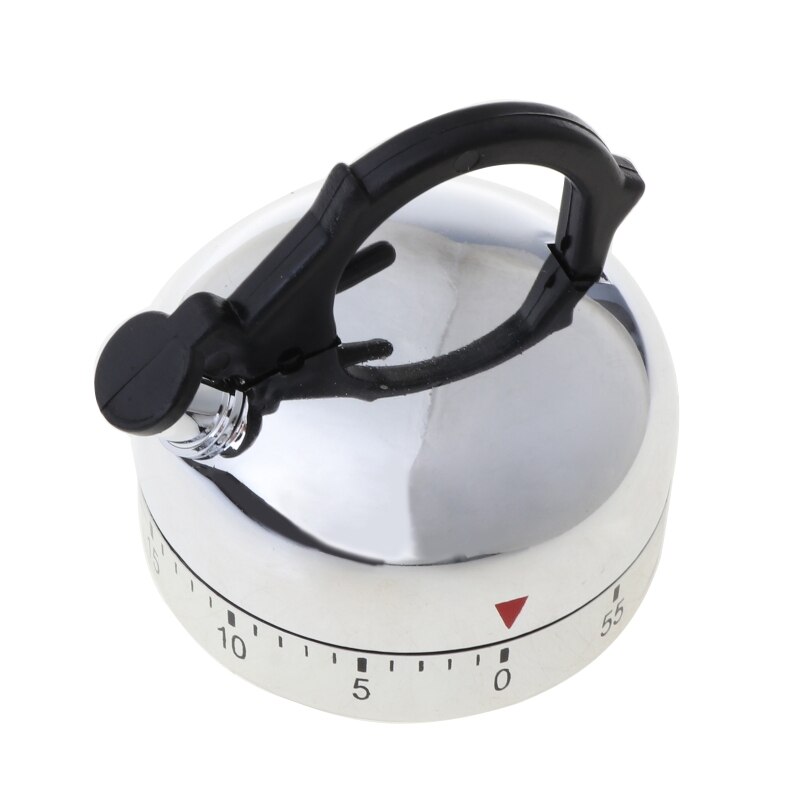 60 Minute Counting Teapot Shaped Kitchen Cooking Alarm Clock Timer Mechanical