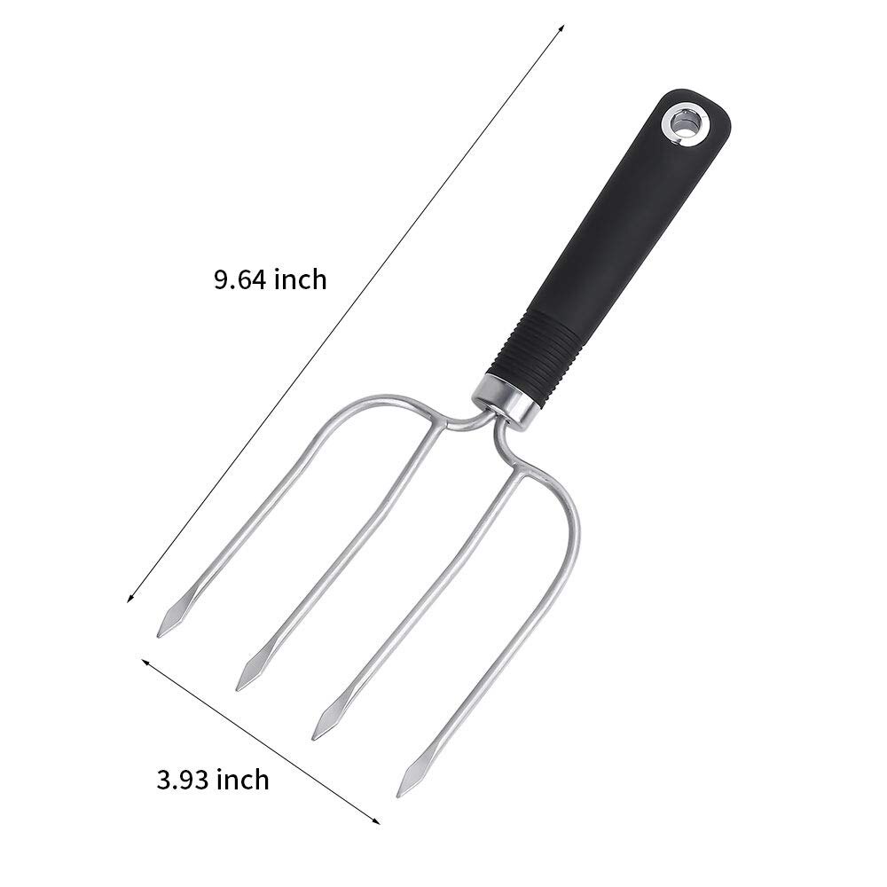 Turkey Lifting Forks, Marinade Injector, Stainless Steel Poultry Chicken Fork, Roast Ham Forks. Essential for BBQ Set of 3