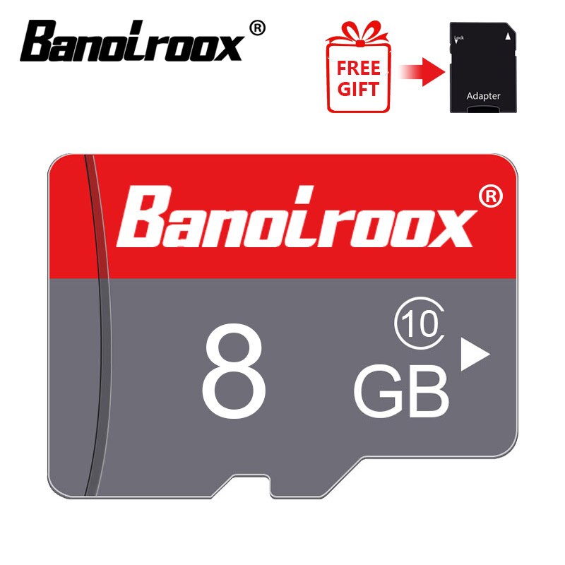 Banolroox Micro SD card 128GB флешка 8GB 16GB 32GB 64GB C10 карта памяти memory card microsd 128GB with adapter&card reader: 8GBadapter