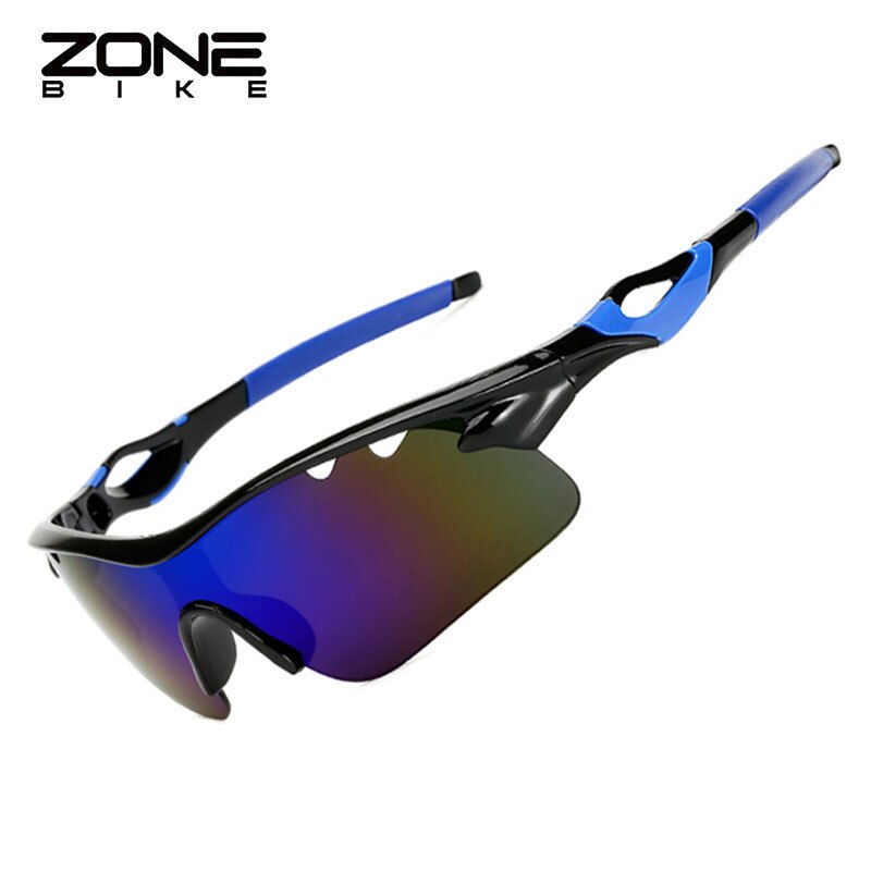 ZONEBIKE UV400 draussen Sport Radfahren Fahrrad Sonnenbrille Männer Fahrrad Brillen Radsportbrille Lunettes Cyclisme Fietsbrillen: schwarz blau