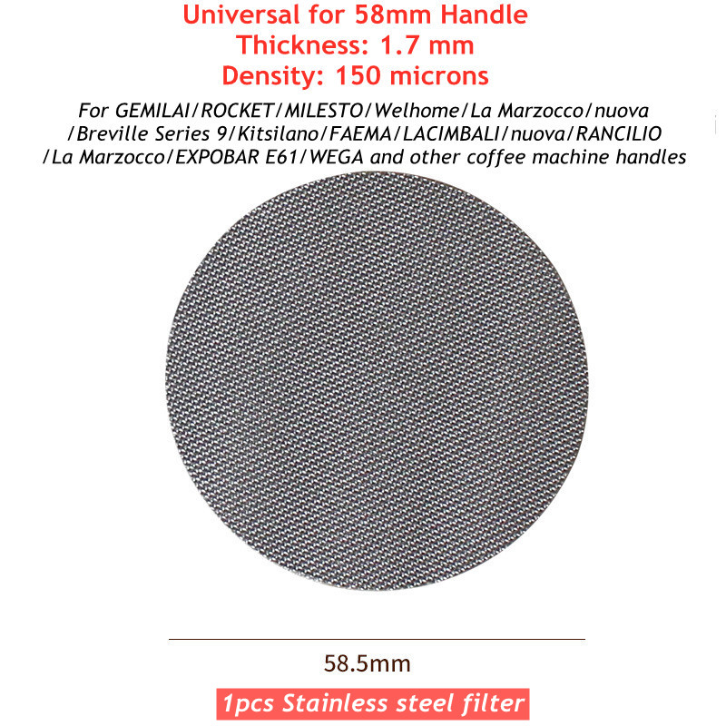 49mm Coffee Puck Screen 58mm 51mm 54mm 53mm Portafilter Filter Mesh Plate Coffee Filter Screen Espresso Puck Screen Coffee Maker