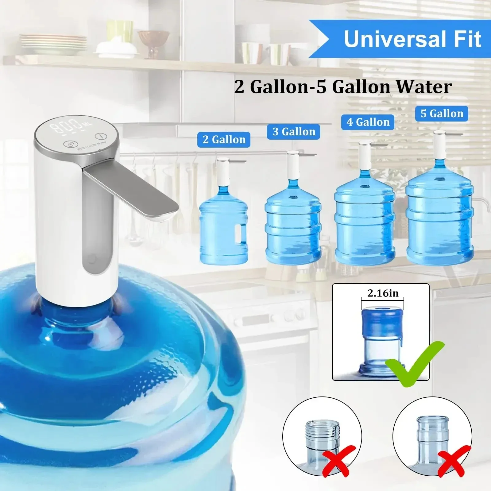 Waterdispenser pompfles Drankartikelen Elektrische waterkoeler 19 liter Drinkfontein gallon kraanwater Jerrycan pomp voor kan