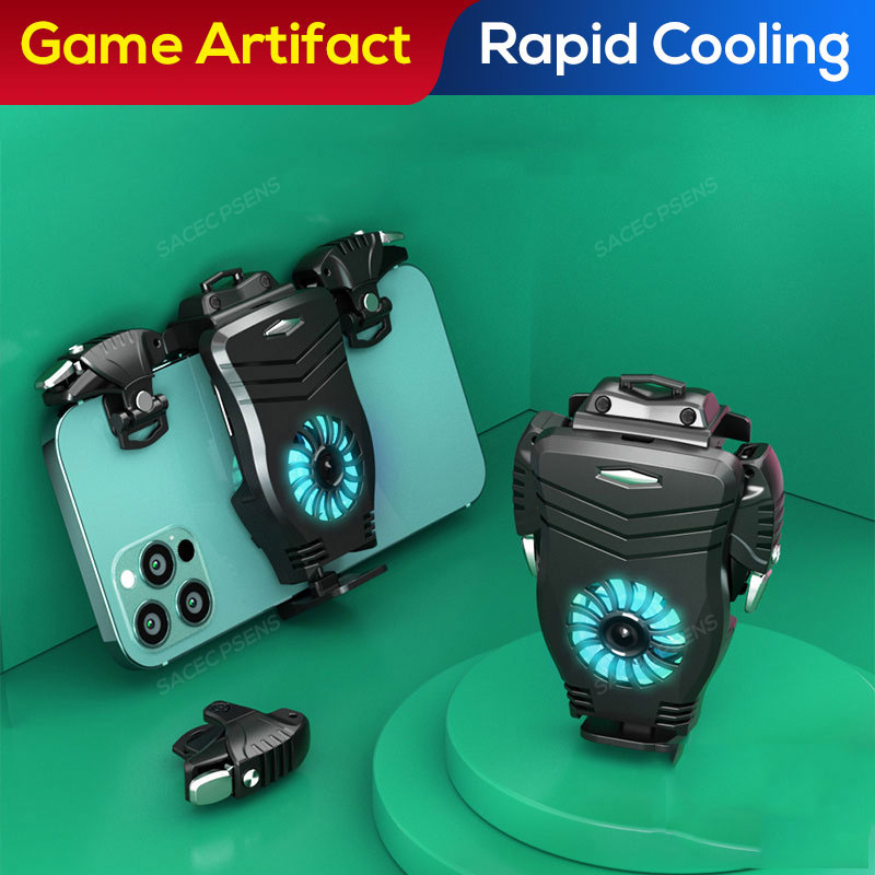 SACEC PSENS kontroler do gier na telefon komórkowy wyzwala telefon grzejnik 2w1 Smartphone uniwersalny wentylator chłodnicy Shooter L1R1 Gamepad Joystick
