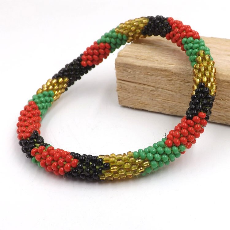 Alla moda Fatti A Mano Nepal di vetro braccialetti di perline, bracciali impostato di 12pz Fusione