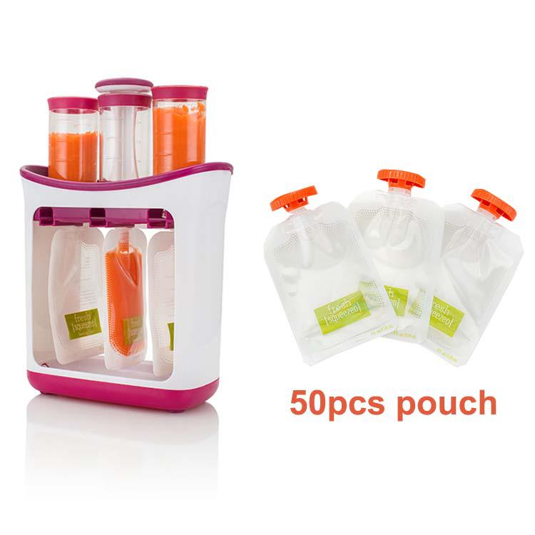 Babymad maker økologisk mad kværn til nyfødte frisk frugt juice beholdere opbevaring baby silikone børn isoleringsposer: Producent 50