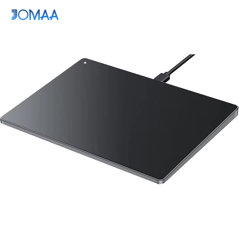 Bärbar usb-mus med trådbunden styrplatta i aluminium med multitouch-navigering för windows 7/10 bärbar dator stationär dator