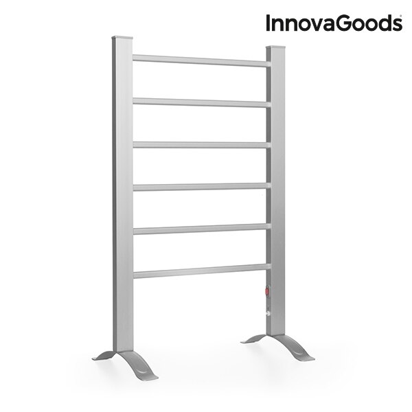 Innovagoods Elektrische Handdoekenrek Voor Vloer Of Wand 90W Grijs (6 Bars)