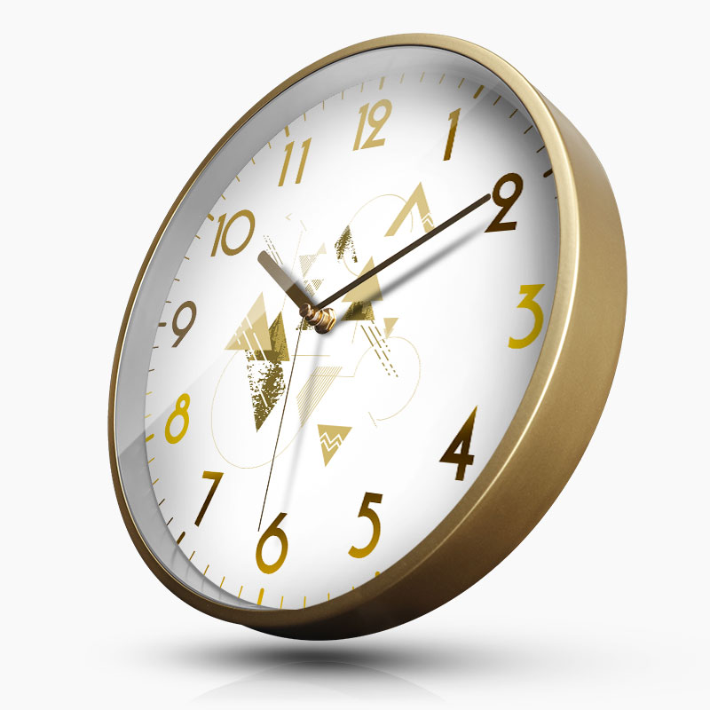 Gold Metal Luxury Wall Clock Living Room Modern Large Wall Watches Home Decor Bedroom Silent Duvar Saatleri FZ136