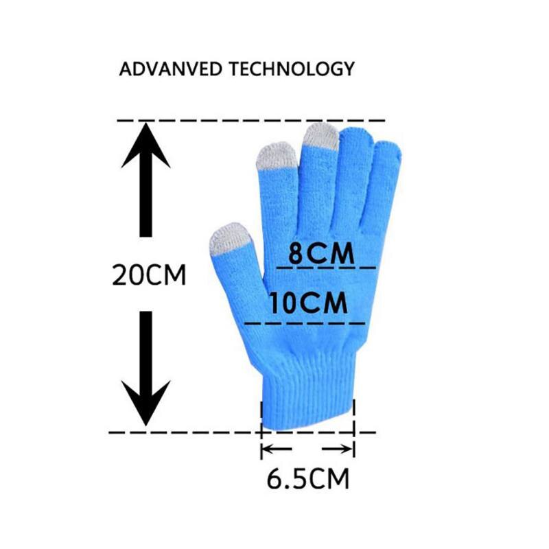 Tablet Screen Touch Gloves Men Women Warm Plus Velvet Thicken Non-slip Gloves for touch screens For Iphone Ipad Samsung Tablet