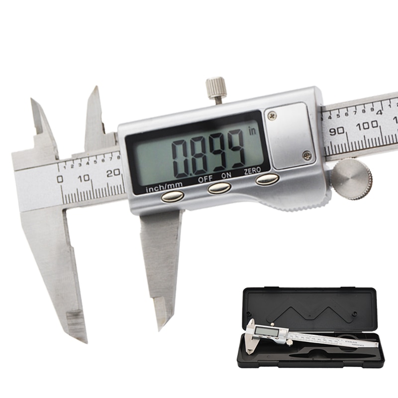 6in Digitale Schuifmaat Micrometer 150mm Rvs Metalen Behuizing Schuifmaat Schuifmaat Gauge Elektronische Schuifmaat