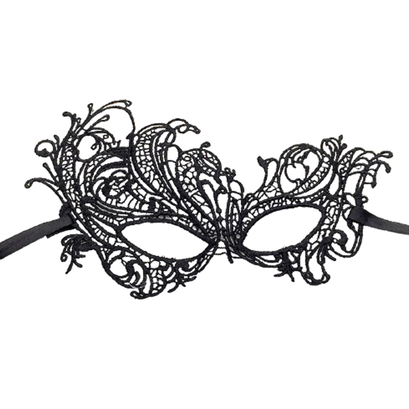 Women's Lace Mask Fashionable Black Fun Eye Mask Sexy Fun Black Dance Party Mask Accessories: green