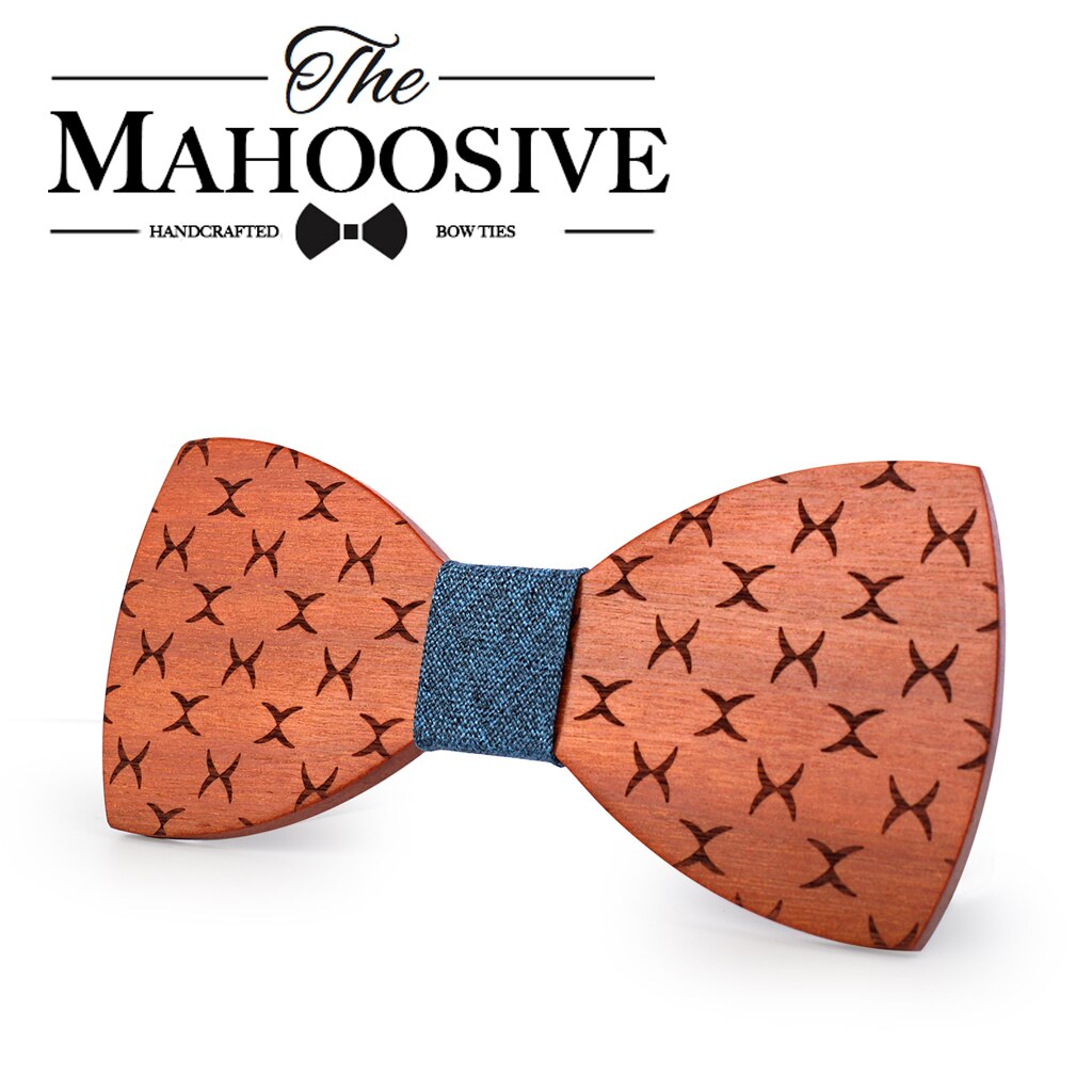 Mahoosive Bowties Groom Normal Mens wood Cravat For Men Butterfly Gravata Male Marriage Wedding Bow Ties