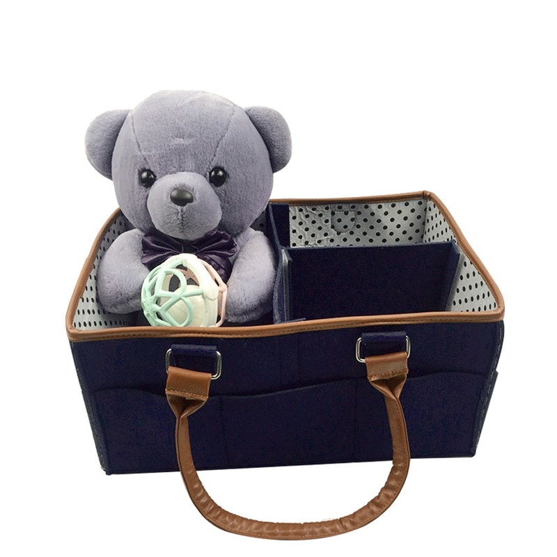 Baby Windel Caddy Organizer Comfy Tragen Kindergarten Bin - Unisex Navy Blau Tragbare