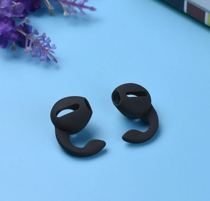Weiche Silikon Sport Ersatz Ohrhörer Tipps für IPod IPhone 6/6 Plus / 5 / 5S / 5C Apfel Kopfhörer Ohrhörer Earpods: Schwarz