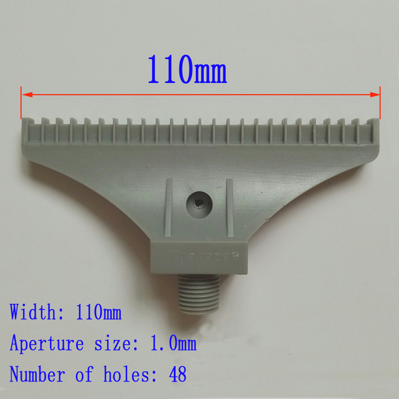Buse de soufflage d'air en plastique ABS, filetage Béventuelles T, jet de vent, 1/4": Gris clair