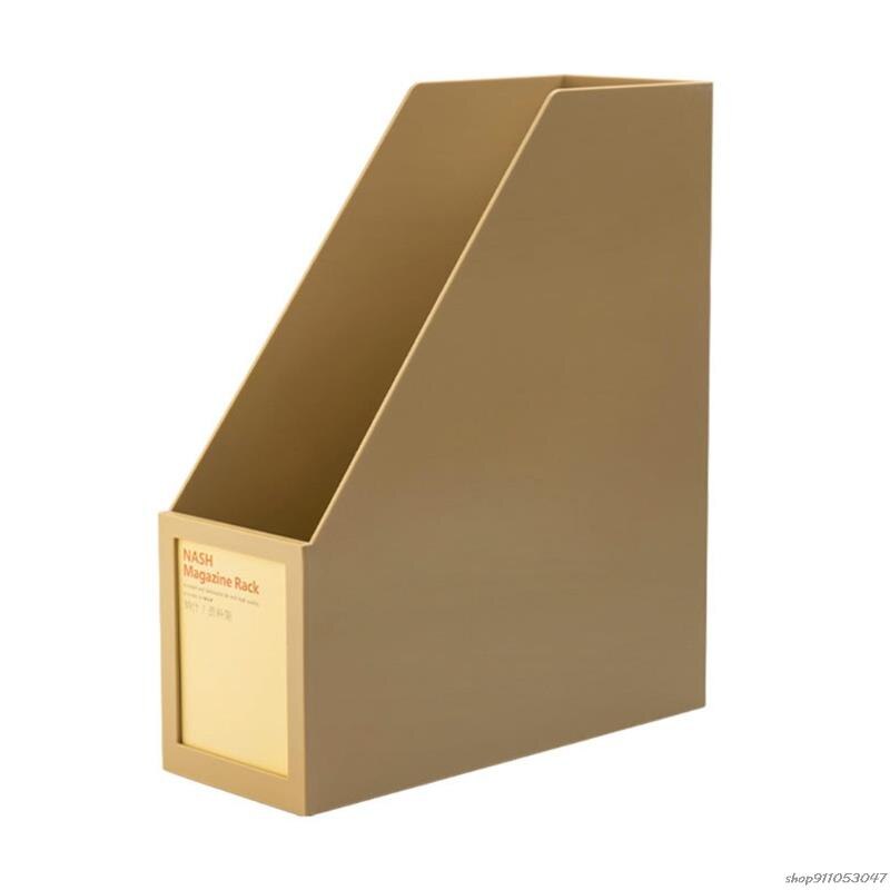 Multi-purpose File Document Magazine Book Organizer Holder Push-pull Style Desk Storage Holder for Office School Desk: Khaki