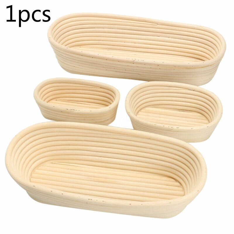 Canasta de fermentación de pan ovalada/REDONDA/triangular, canasta de mimbre para pan, masa, canasta de fermentación de pan francés, 1 Uds.