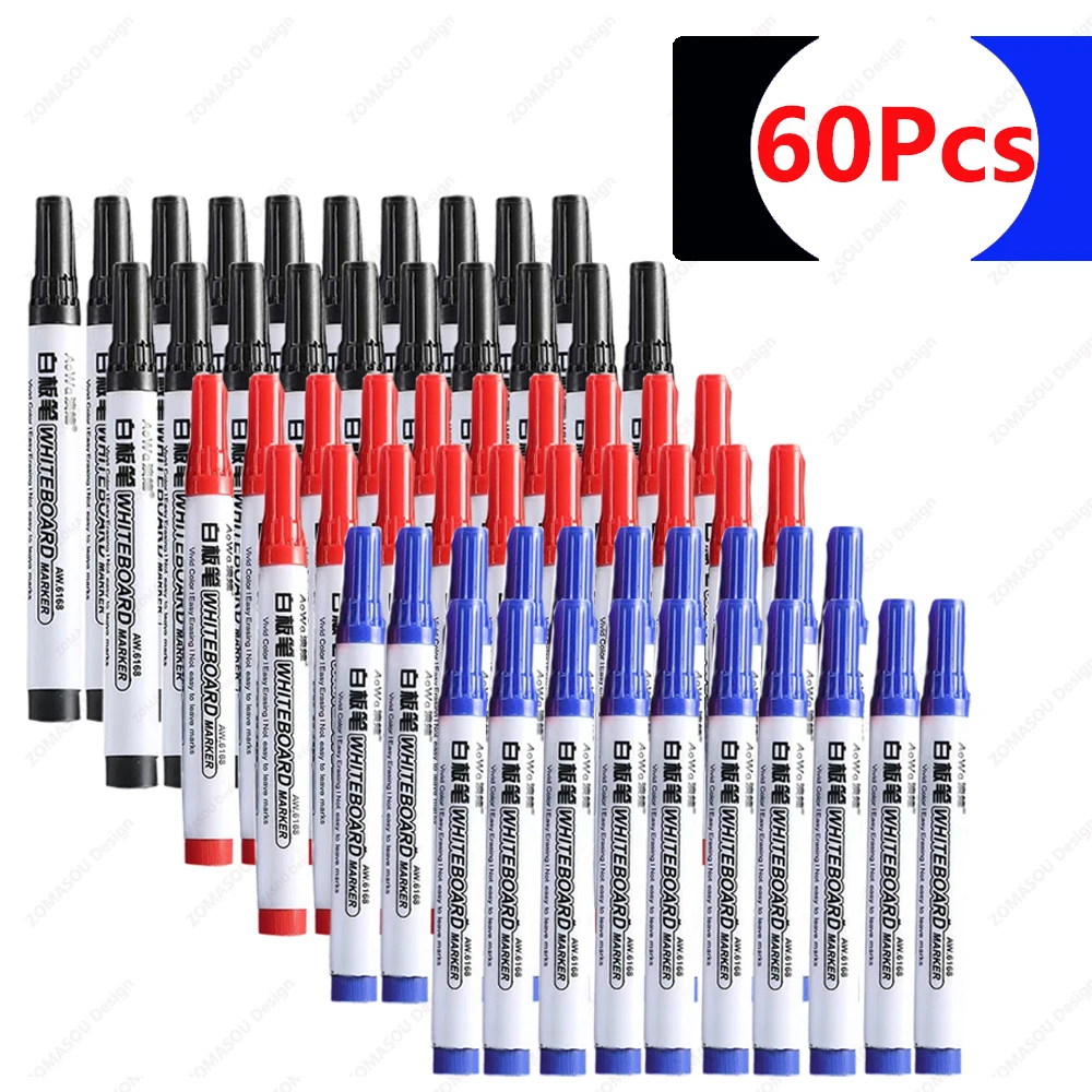 100-1pcs Erasable Whiteboard Marker Pen Teaching Chalk Blackboard Marker for Ceramics Glass Office School Art Stationery: army green