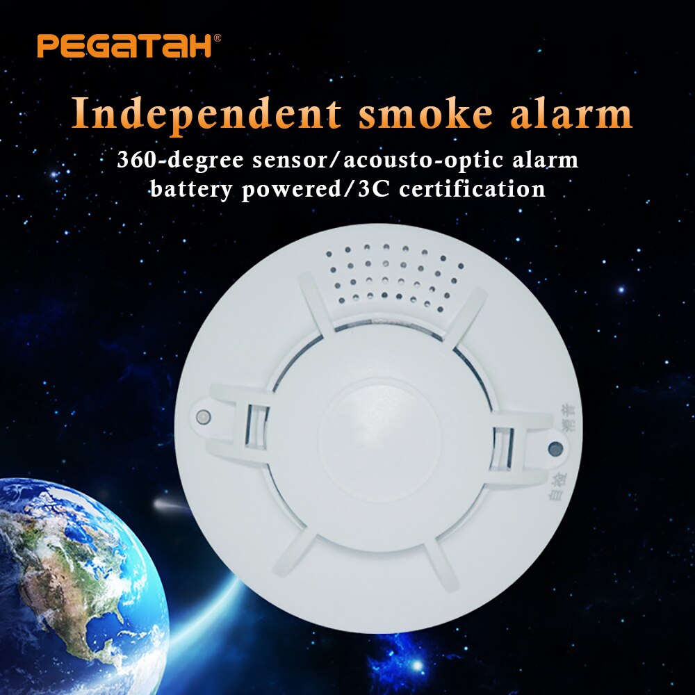 Home Smoke Detector Independent Wireless Alarm Smoke Detector Sensor Security Fire Alarms Equipment Security Sensitive