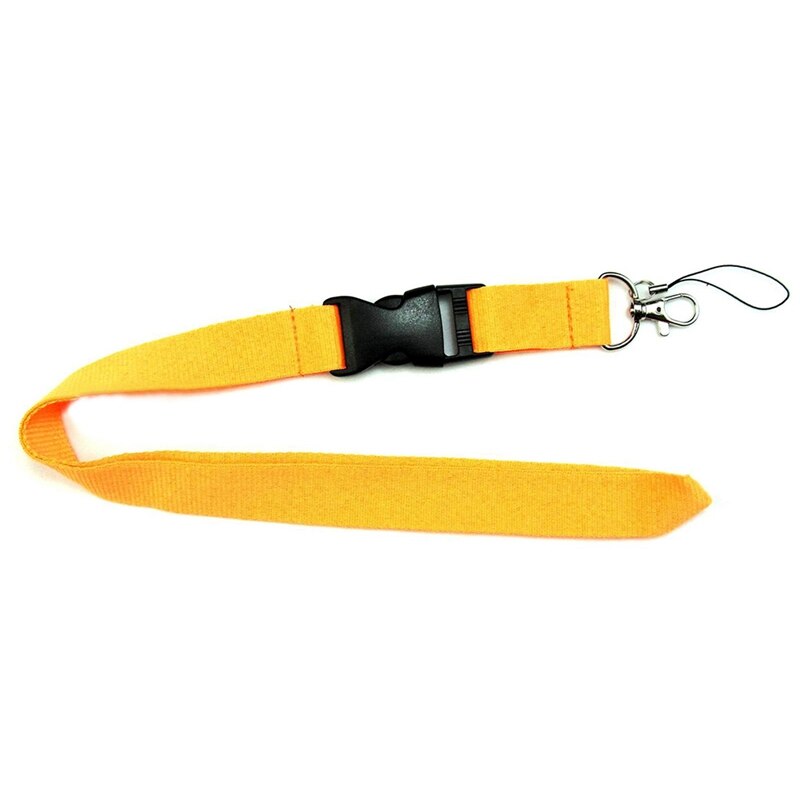 Colorful Black Blank Plain Key Lanyard Badge ID Holders Phone Neck Straps Hanging Rope Keychains Lanyard Rope