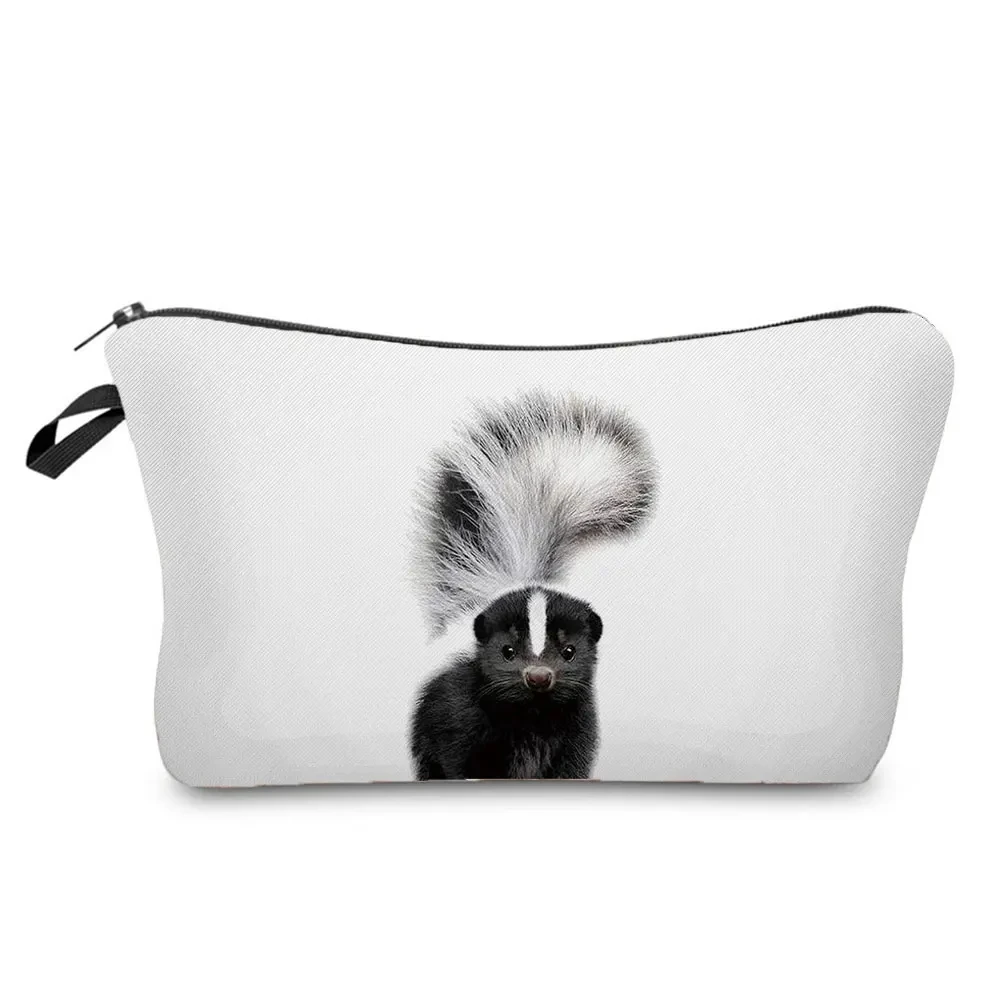 Cute Animal Series Panda Koala Elephant Print Women's Bag Casual Cosmetic Bags Waterproof Makeup Bag Portable Small Toiletry Bag