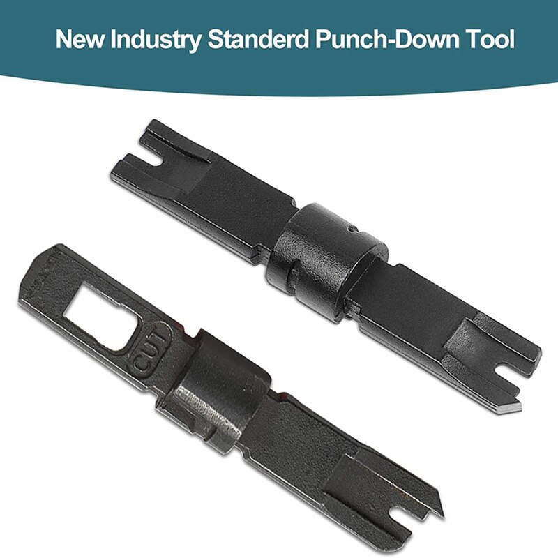 Impact and Punch Down Tool 110 Punch Down Tool Ethernet Punch Down Tool with Enlarged Blade Storage