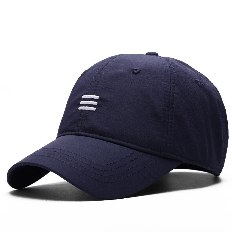 Big Head Man Plus Size berretto da Baseball uomo estate tessuto sottile maglia cappello da sole cappelli Snapback maschili M 55-59cm L 60-64cm: navy blue / 55 to 60cm