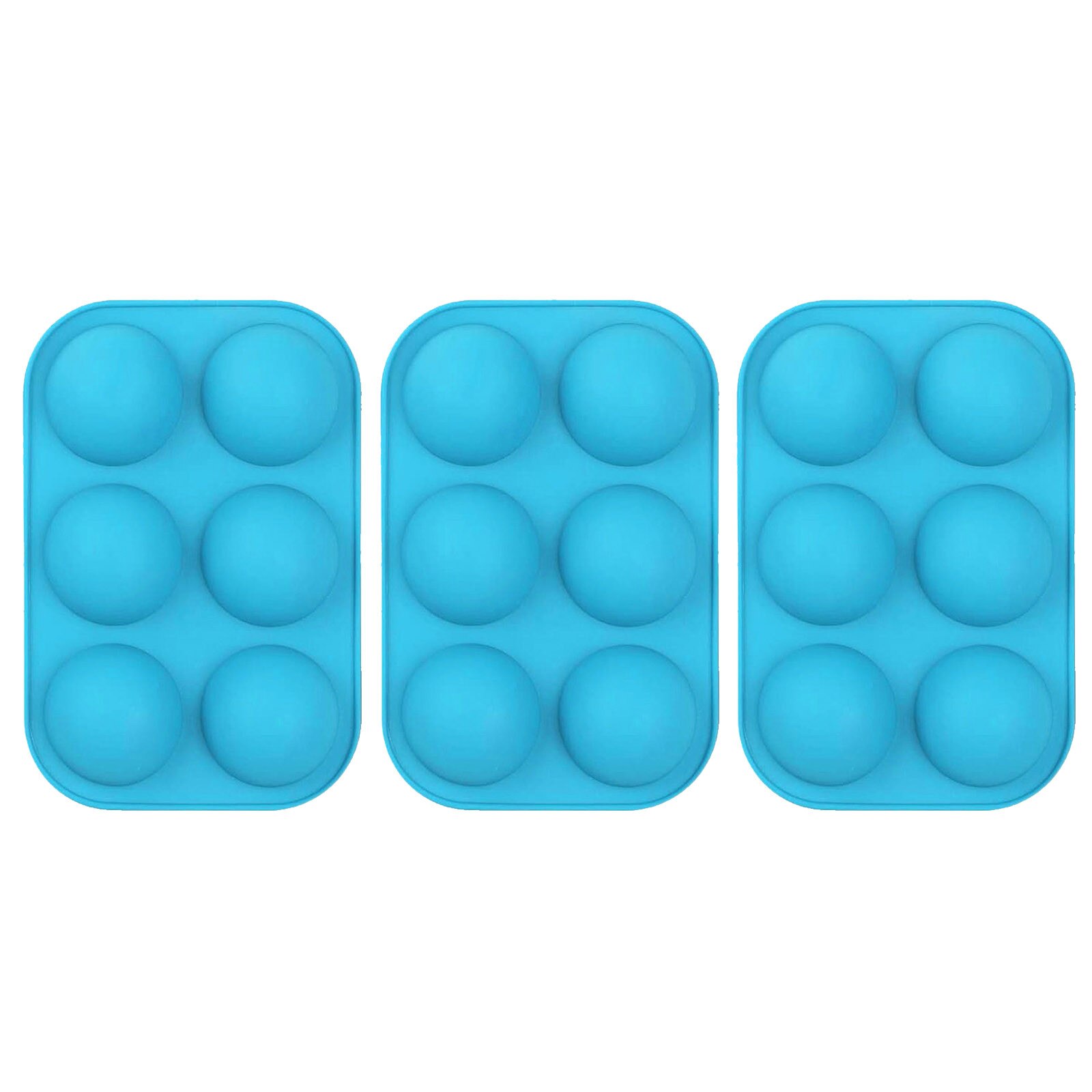 Half Sphere Silicone Soap Molds Bakeware Cake Decorating Tools Pudding Jelly Chocolate Fondant Mould Ball Biscuit Baking Moulds